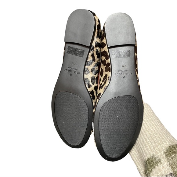 NWOT Kate Spade Cheetah print flats size 7 - Picture 2 of 2
